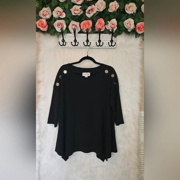 Joseph Ribkoff Tops - Joseph Ribkoff Classic Button Accent Blouse